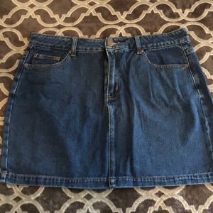 Plus Size Jean Skirt